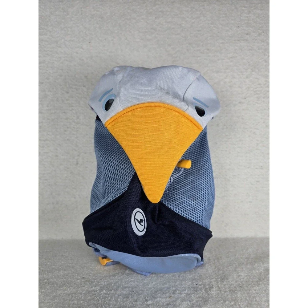 Lufthansa Toddler Kids Blue Crane Backpack RARE